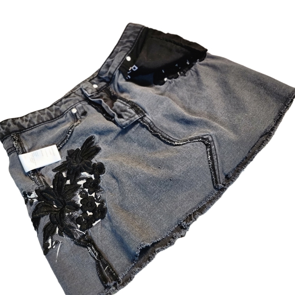 Bdg Denim Women's Jean's Mini Skirt Size S charcoal - Picture 6 of 10